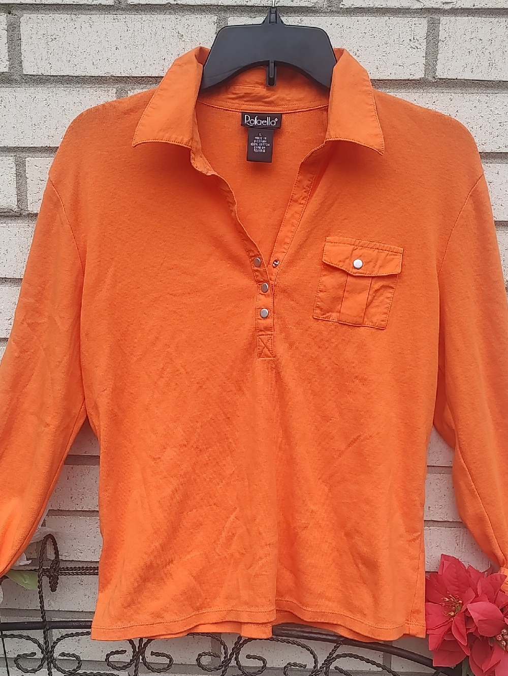 Rafaella Orange Top - Picture 5 of 9